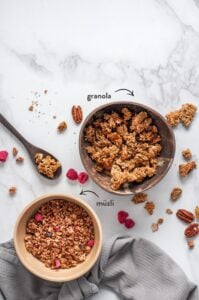 granola vs müzli