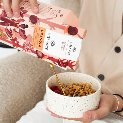 hazelnut granola healthy breakfast
