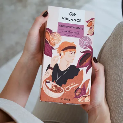 peanut cacao porridge breakfast